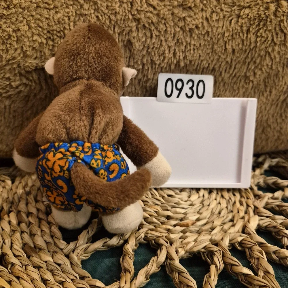 ✅Build-A-Bear Workshop Monkey Plush Brown Chimp Tropical Outfit #️⃣0930